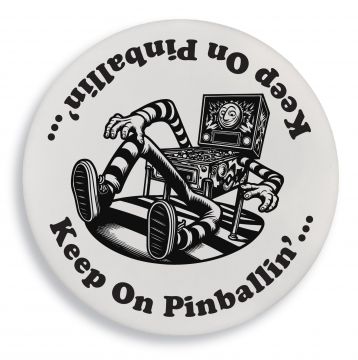 Keep On Pinballin' Drink Coaster